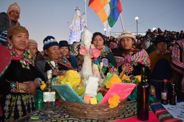 Celebración del Inti Raymi, año nuevo andino, en Bolivia. - Sputnik Mundo