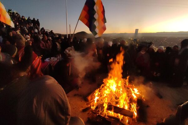 Celebración del Inti Raymi, año nuevo andino, en Bolivia. - Sputnik Mundo