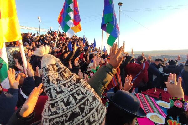 Celebración del Inti Raymi, año nuevo andino, en Bolivia. - Sputnik Mundo