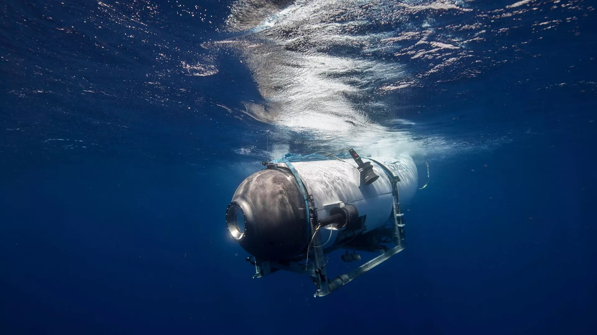 Sumersión del submarino Titan de OceanGate. Foto de archivo