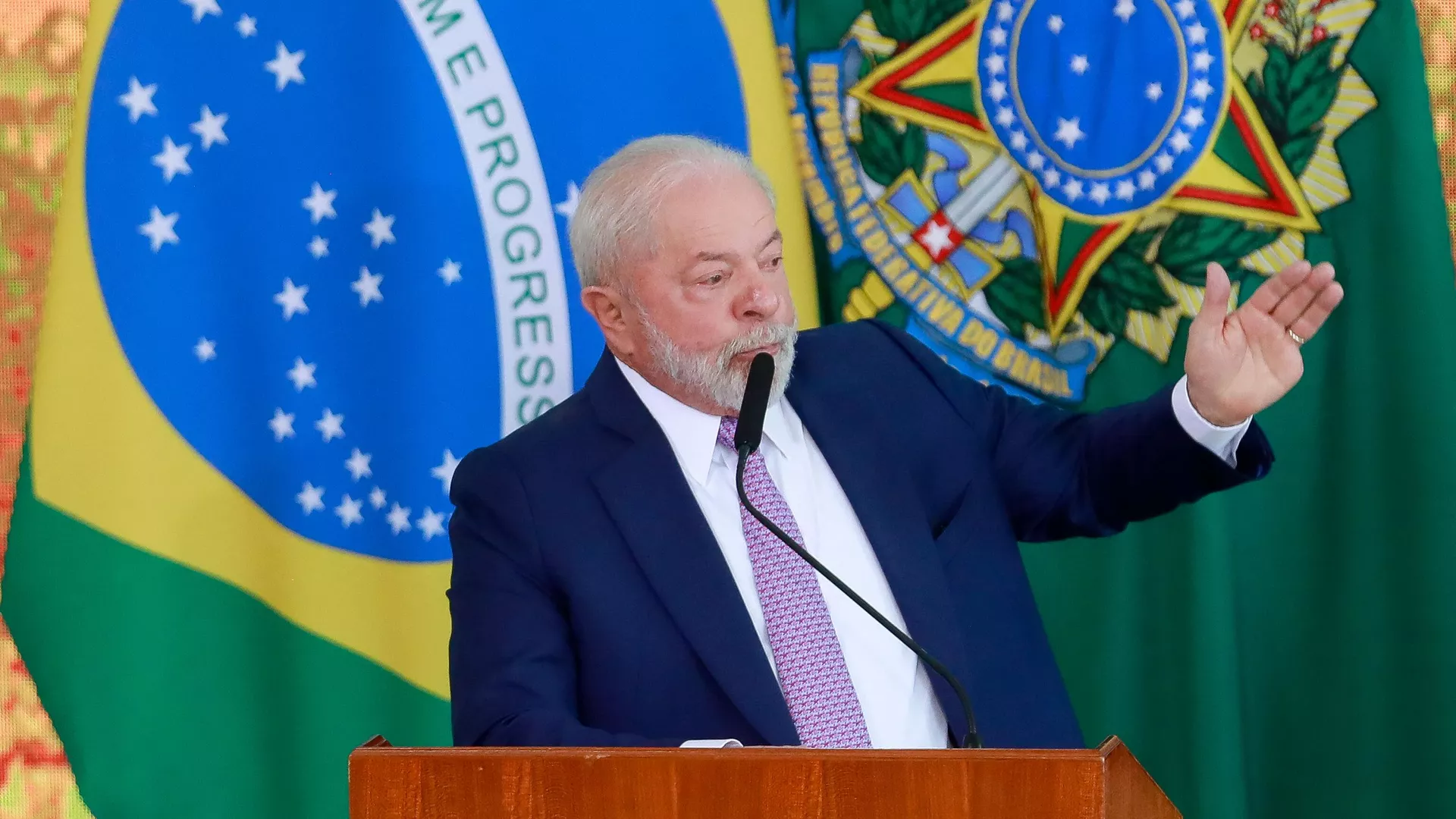 El presidente de Brasil, Lula da Silva, durante un evento en Brasilia, en junio de 2023 El presidente de Brasil, Lula da Silva, durante un evento en Brasilia, en junio de 2023