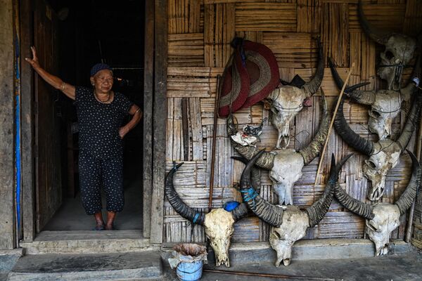 Sin embargo, mucho ha cambiado con la llegada de la modernidad. Con la abolición de la caza de cabezas, también se han suprimido muchas costumbres y rituales tradicionales de los konyaks. Y en los que han sobrevivido, las cabezas humanas reales han sido sustituidas por las talladas de madera. - Sputnik Mundo