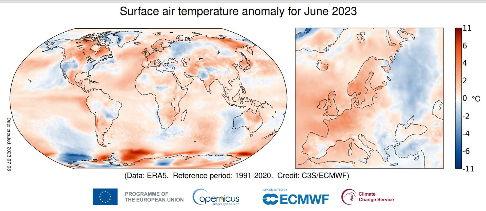 Temperatura del aire en junio de 2023 - Sputnik Mundo, 1920, 06.07.2023