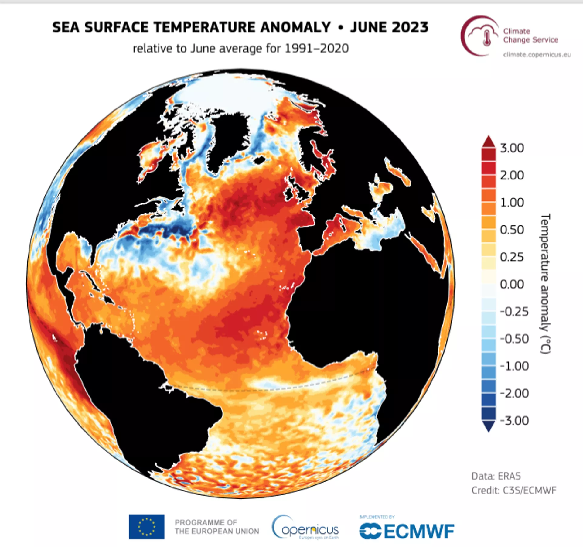 En junio se registró un aumento anormal en la temperatura de la superficie de los océanos. En junio se registró un aumento anormal en la temperatura de la superficie de los océanos. - Sputnik Mundo, 1920, 06.07.2023