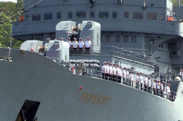 Llegada a Cuba del Perekop, buque escuela ruso - Sputnik Mundo