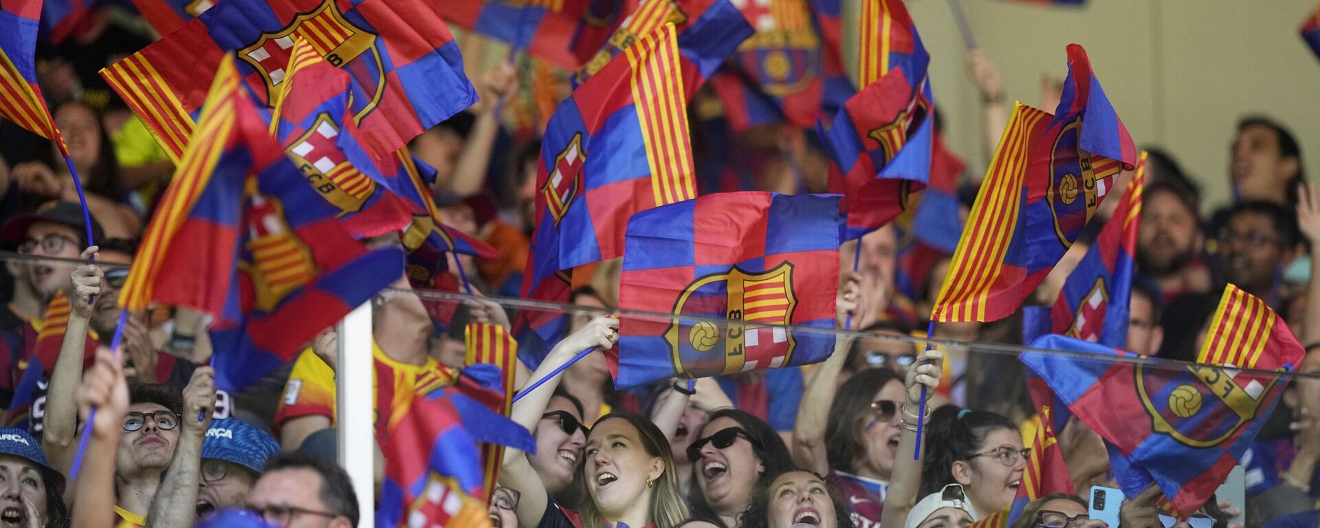 Las banderas del FC Barcelona  - Sputnik Mundo, 1920, 27.09.2024