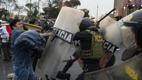 Protestas en Perú - Sputnik Mundo