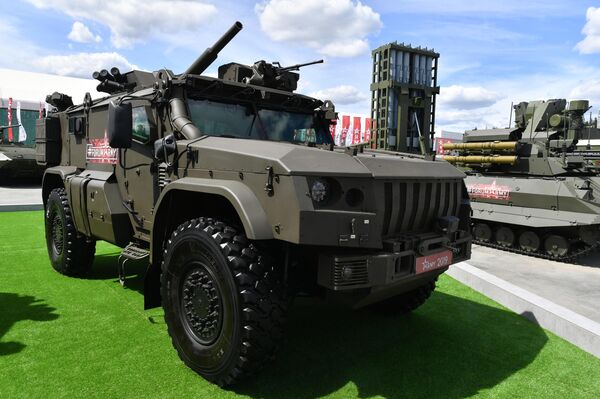 El mortero autopropulsado Drok en el Foro Internacional Técnico-Militar Army-2019. - Sputnik Mundo
