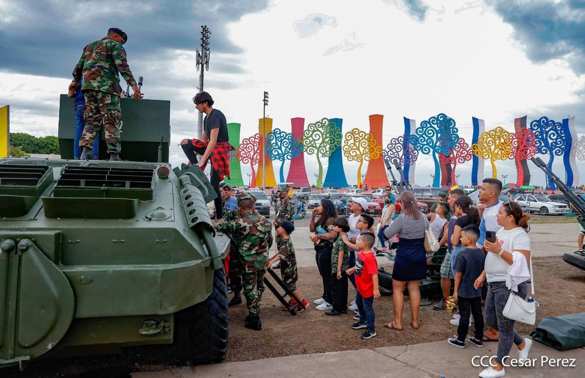 El ejército de Nicaragua inauguró este sábado 22 de julio una exposición estática en la Plaza de la Fe San Juan Pablo II, en Managua, para conmemorar el 44 aniversario de su fundación. - Sputnik Mundo, 1920, 24.07.2023
