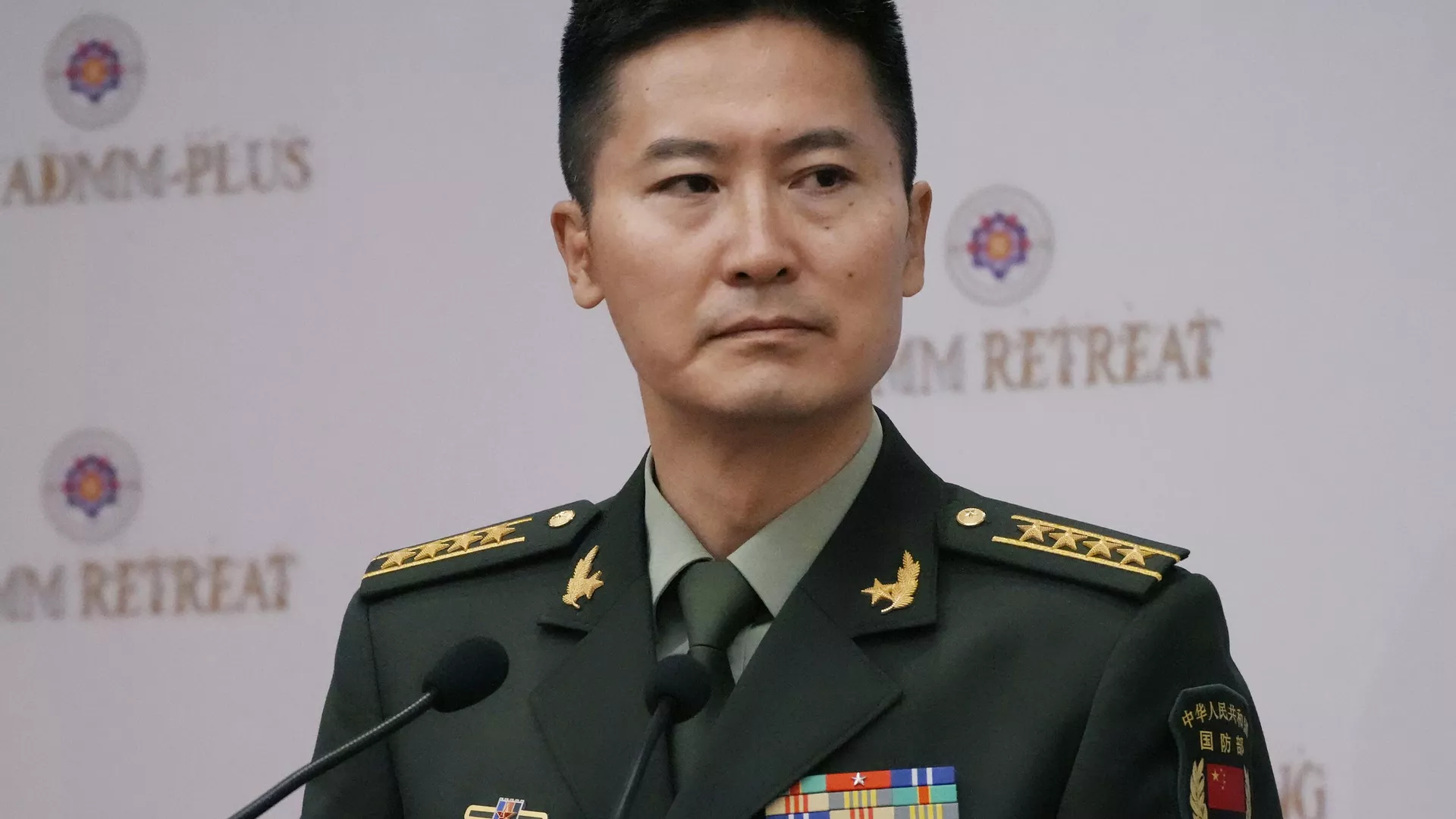 El portavoz del Ministerio de Defensa chino, Tan Kefei 