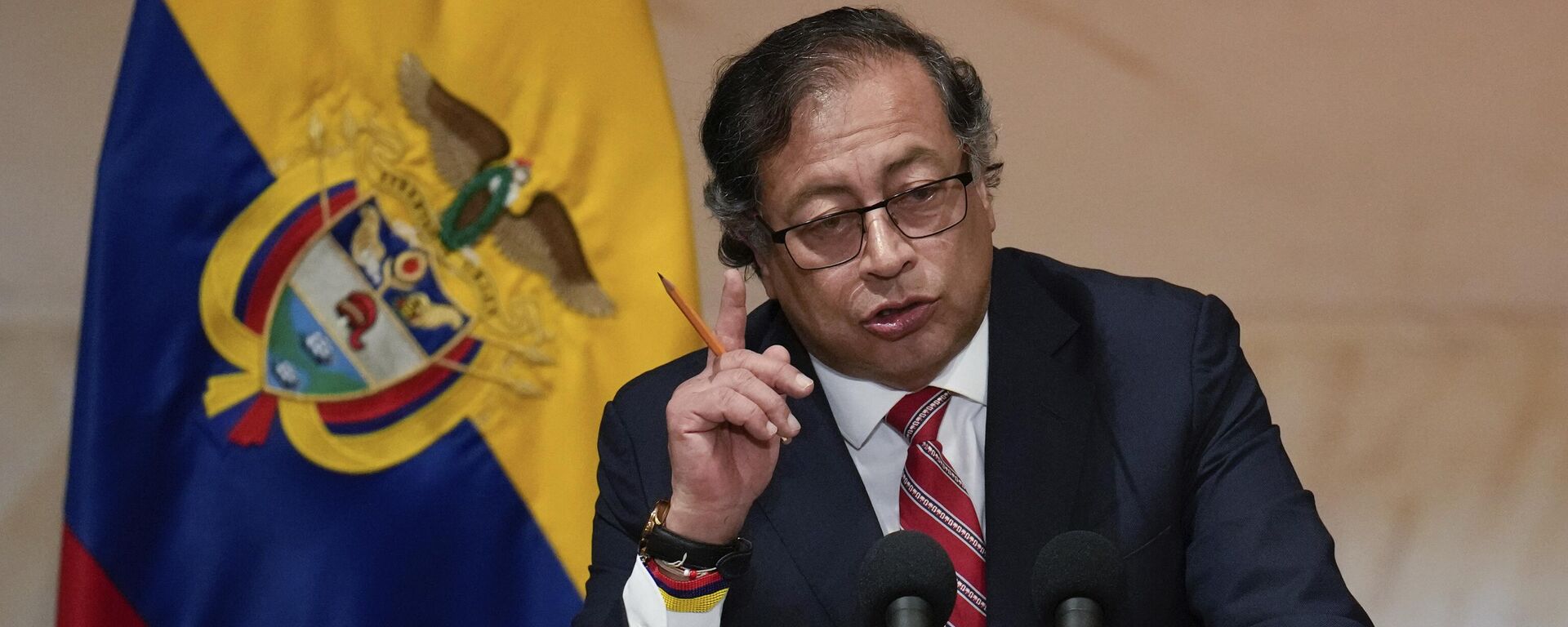 Gustavo Petro, presidente de Colombia, pronuncia un discurso durante la inauguración de una sesión del Congreso en Bogotá, Colombia, el 20 de julio de 2023. - Sputnik Mundo, 1920, 16.08.2023