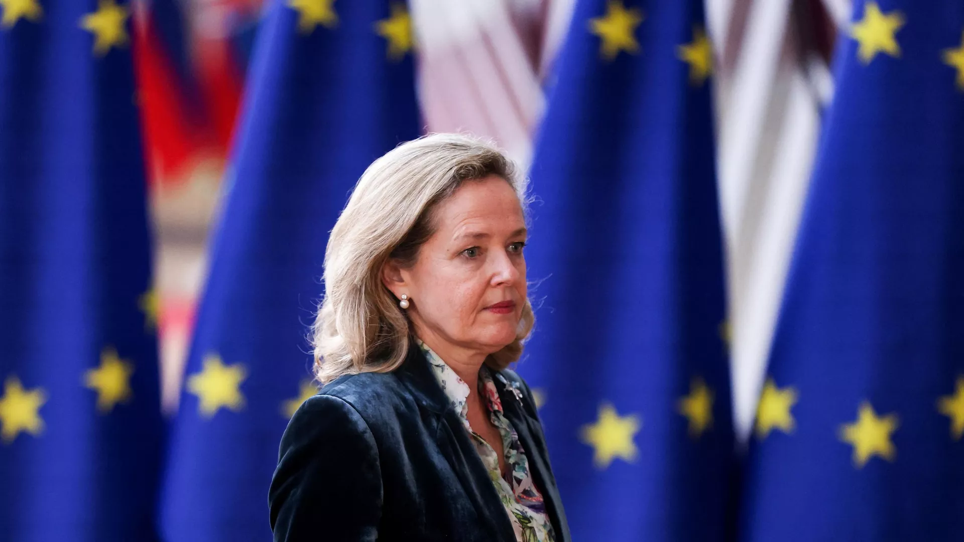 Nadia Calviño, la ministra española de Economía, lega a la reunión del Eurogrupo en la sede de la UE en Bruselas, el 13 de marzo de 2023. Nadia Calviño, la ministra española de Economía, lega a la reunión del Eurogrupo en la sede de la UE en Bruselas, el 13 de marzo de 2023. - Sputnik Mundo, 1920, 12.08.2023