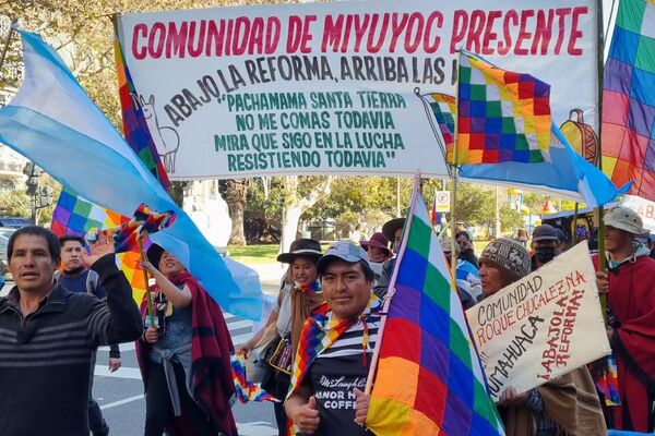 El Malón por la Paz llegó a Buenos Aires desde Jujuy - Sputnik Mundo