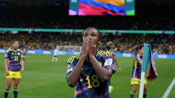 Linda Caicedo, delantera colombiana frente a Alemania en el Mundial de Fútbol Femenino de Australia/Nueva Zelanda - Sputnik Mundo