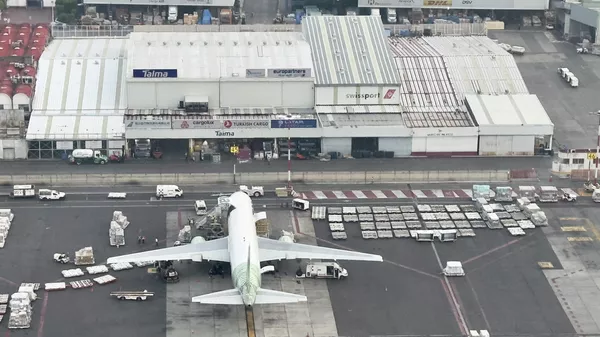 Vista aérea del Aeropuerto Internacional de la Ciudad de México (AICM). - Sputnik Mundo
