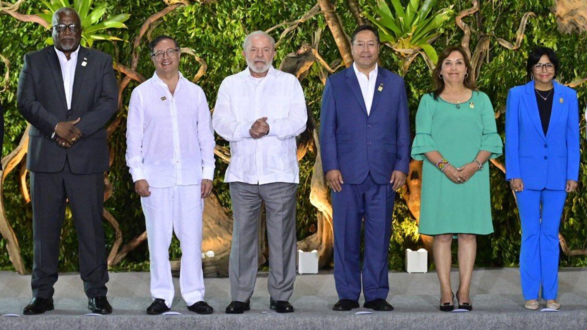 Los presidentes y ministros delegados de los países signatarios de la Organización del Tratado de Cooperación Amazónica (OTCA) en la Cumbre Amazónica en Brasil, el 8 de agosto de 2023  - Sputnik Mundo, 1920, 08.08.2023