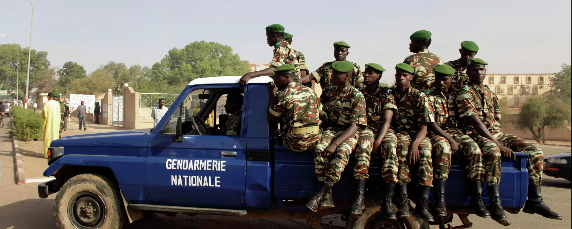 La policía militar en el centro de Niamey, Níger - Sputnik Mundo, 1920, 16.08.2023