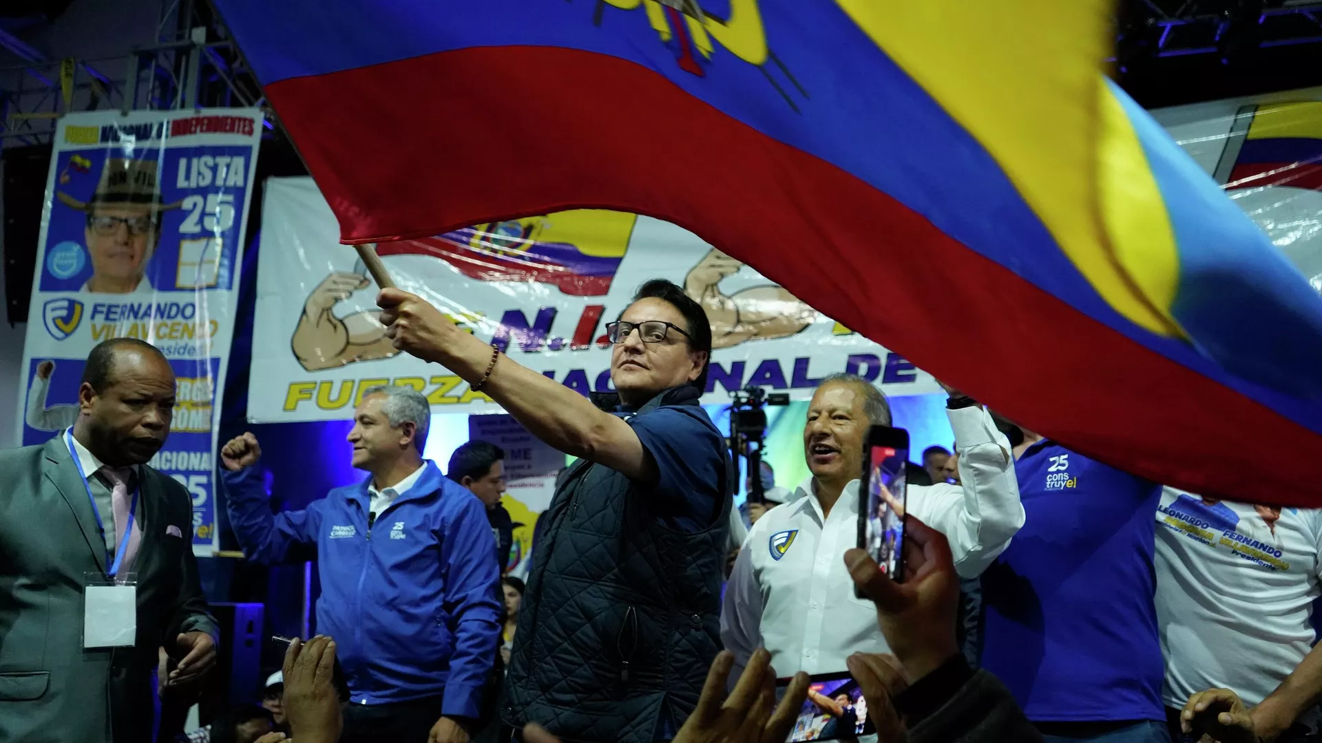 El político ecuatoriano Fernando Villavicencio El político ecuatoriano Fernando Villavicencio