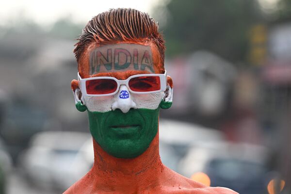Un participante en las celebraciones del Día de la Independencia de la India en Srinagar. Un participante en las celebraciones del Día de la Independencia de la India en Srinagar. - Sputnik Mundo