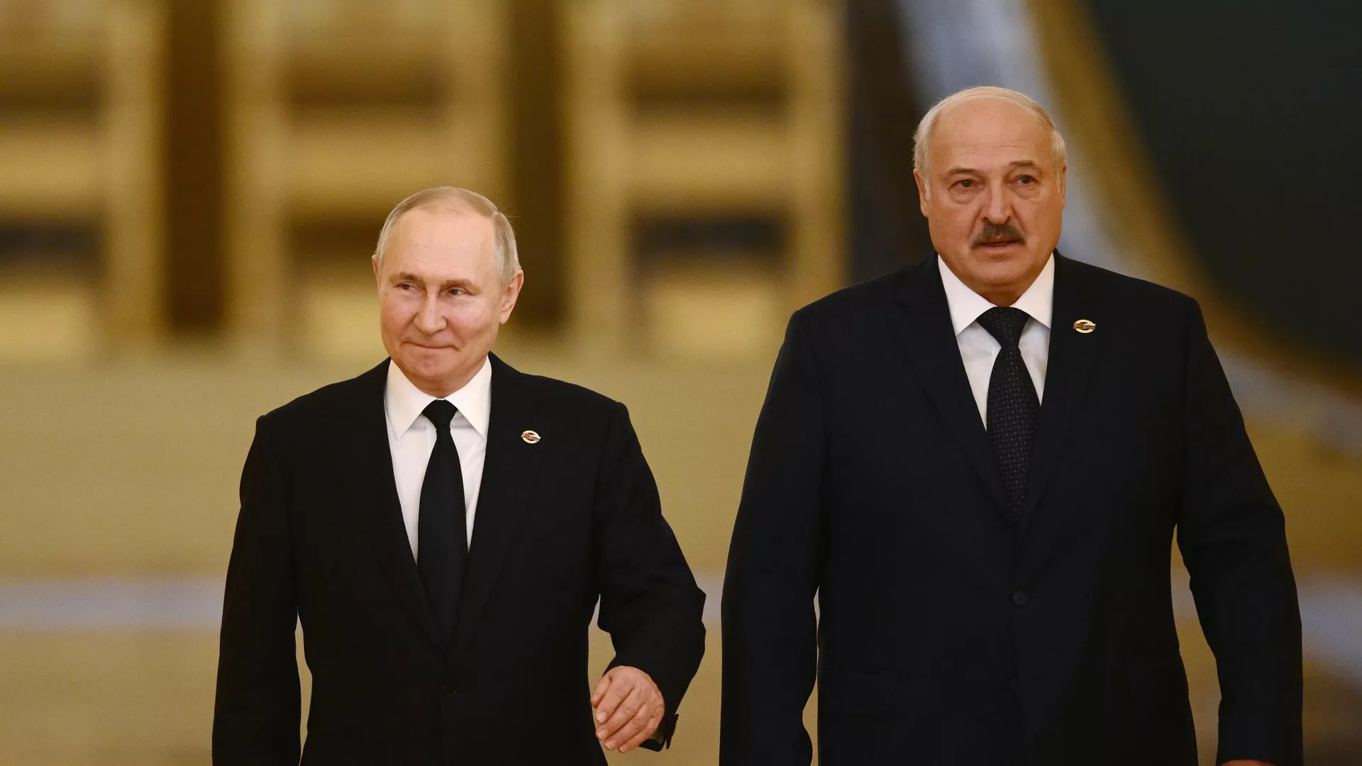 El presidente de Rusia, Vladímir Putin, y el presidente de Bielorrusia, Alexandr Lukashenko 
