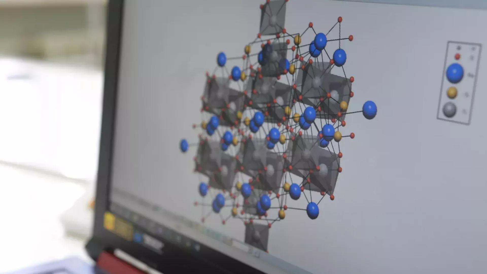Modelo de material conductor de iones de oxígeno