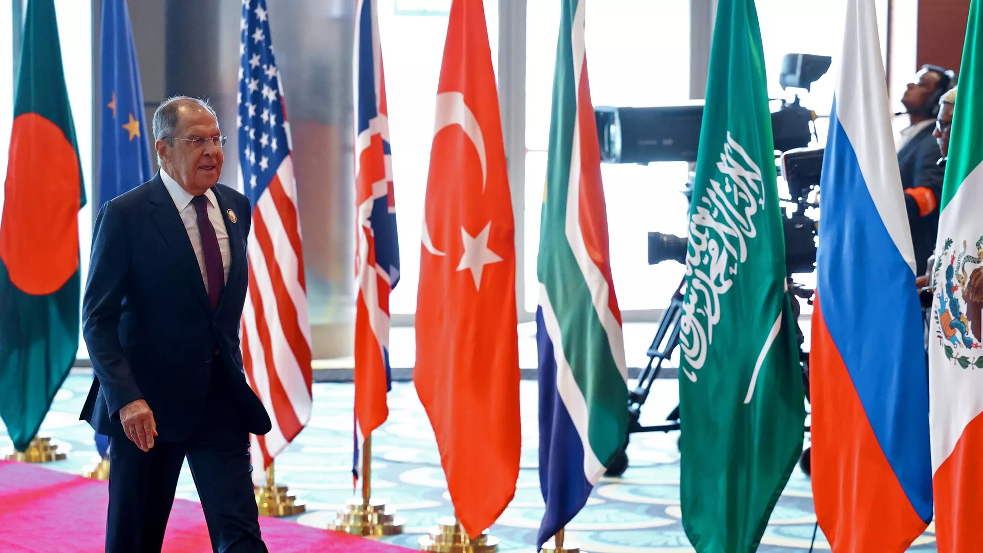 Serguéi Lavrov, el Ministro de Asuntos Exteriores ruso, en la cumbre del G20, el 9 de septiembre de 2023 Serguéi Lavrov, el Ministro de Asuntos Exteriores ruso, en la cumbre del G20, el 9 de septiembre de 2023 - Sputnik Mundo, 1920, 10.09.2023