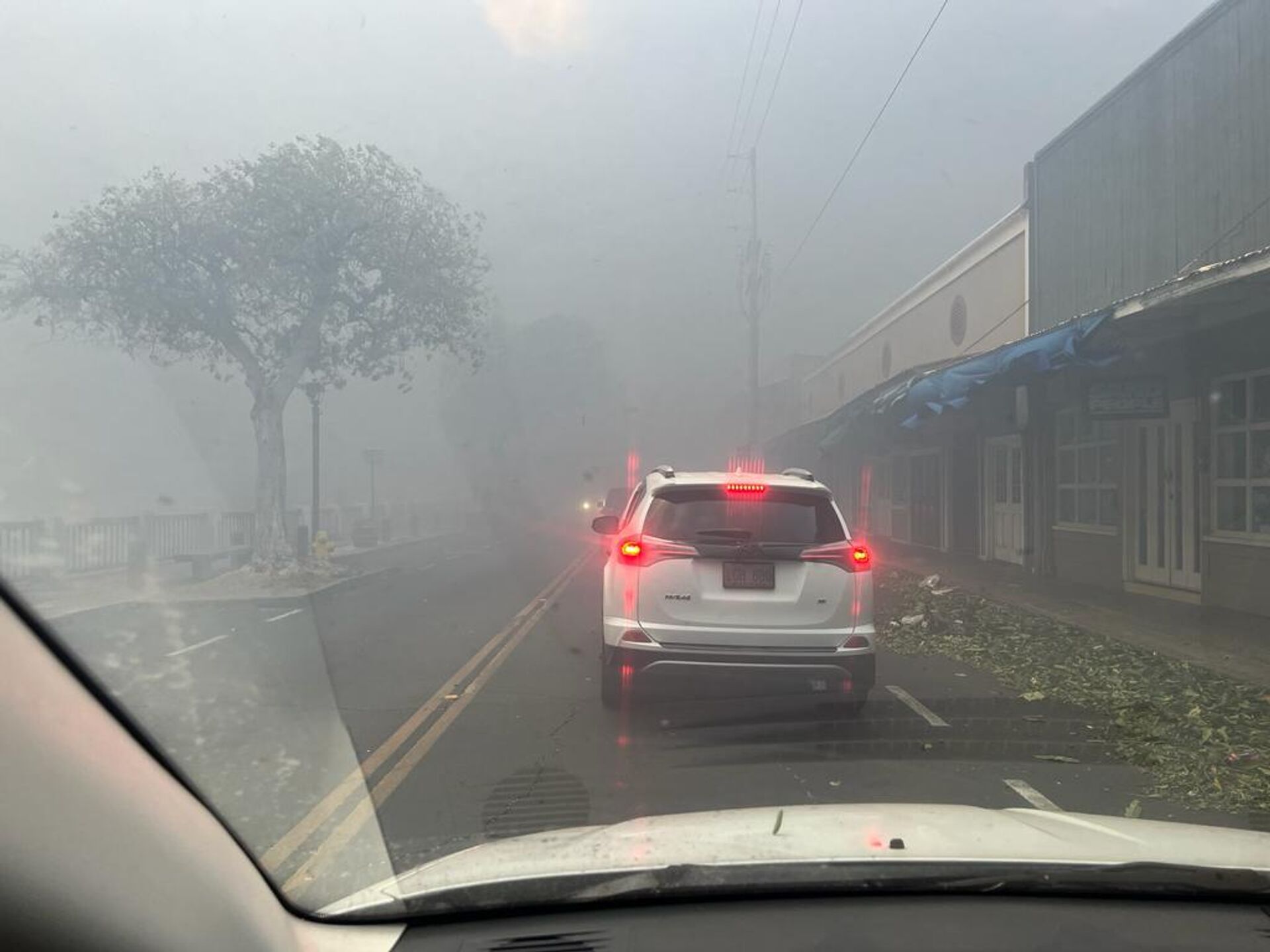 La mexicana Adriana Cárdenas y su familia fueron sorprendidos por el fuego y decidieron huir en auto de Lahaina.  - Sputnik Mundo, 1920, 11.09.2023