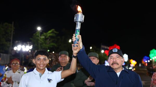 Recibimiento de la Antorcha de la Libertad Centroamericana  - Sputnik Mundo