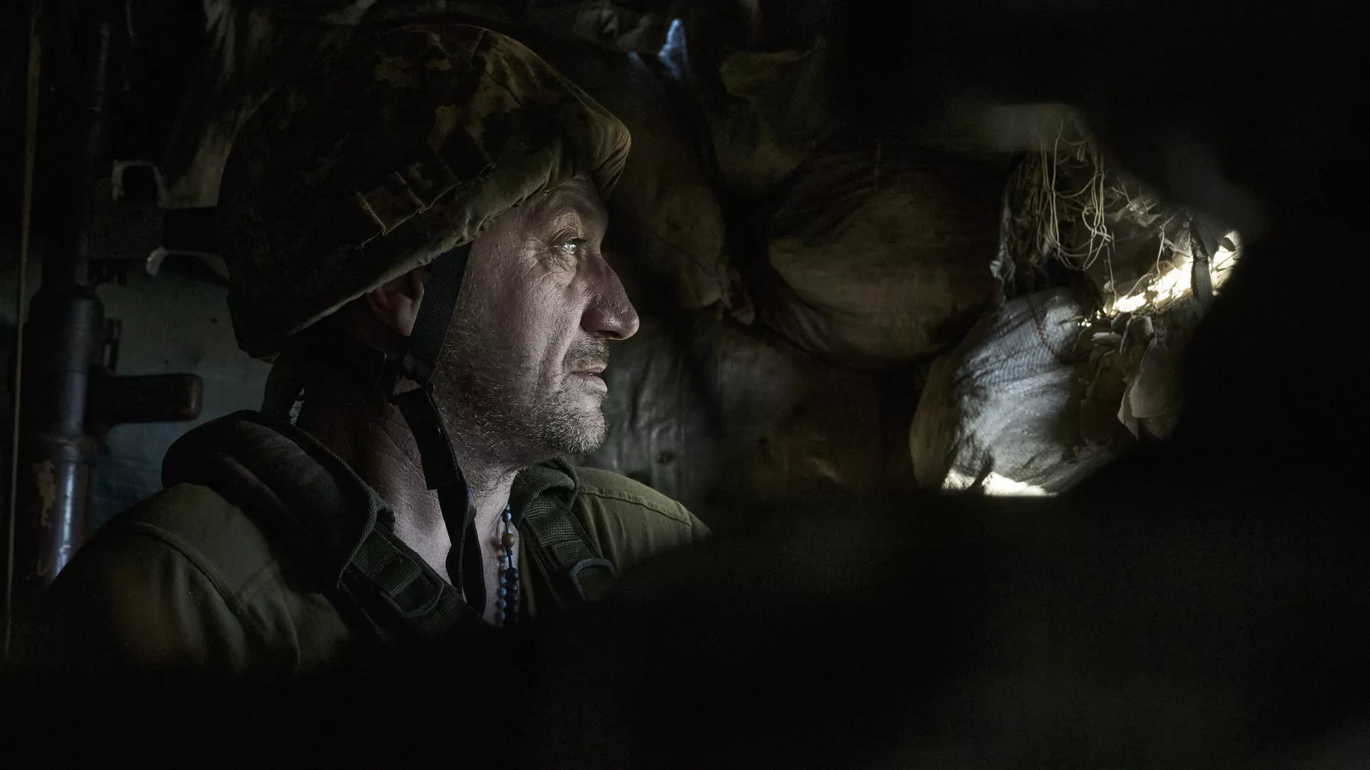 Un soldado ucraniano