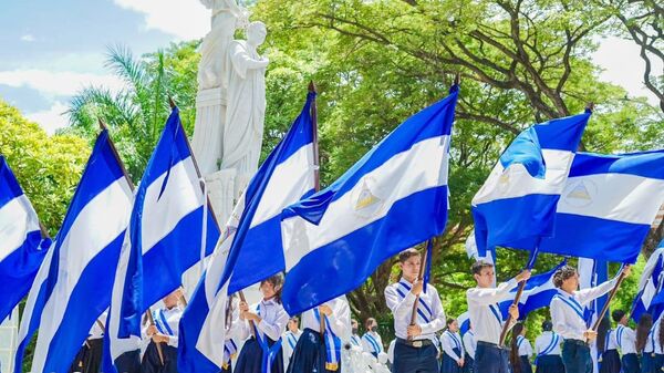 Conmemoración al 167 Aniversario de la Batalla de San Jacinto y 202 Aniversario de la firma del Acta de Independencia en Nicaragua - Sputnik Mundo