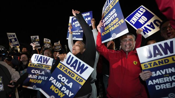 Huelga de United Auto Workers - Sputnik Mundo