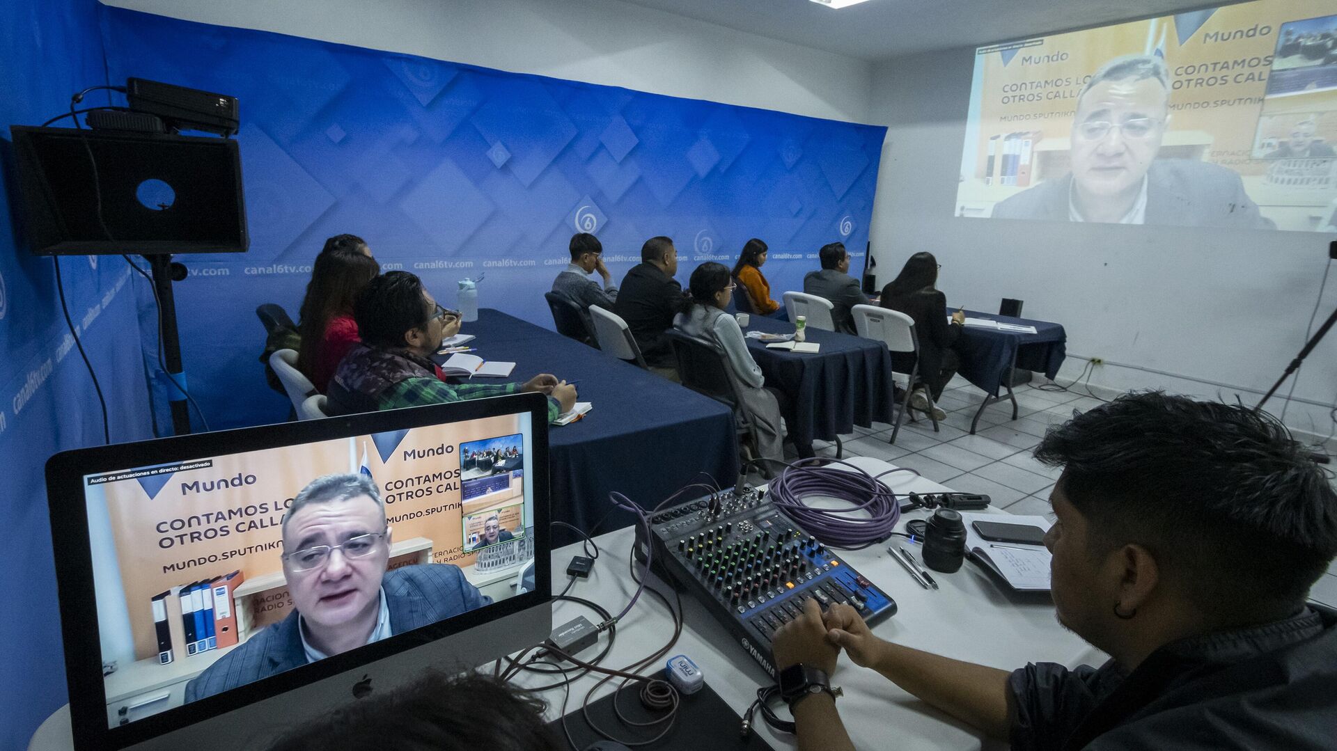 Conferencia del proyecto SputnikPro para periodistas de Canal 6 Conferencia del proyecto SputnikPro para periodistas de Canal 6 - Sputnik Mundo, 1920, 15.09.2023