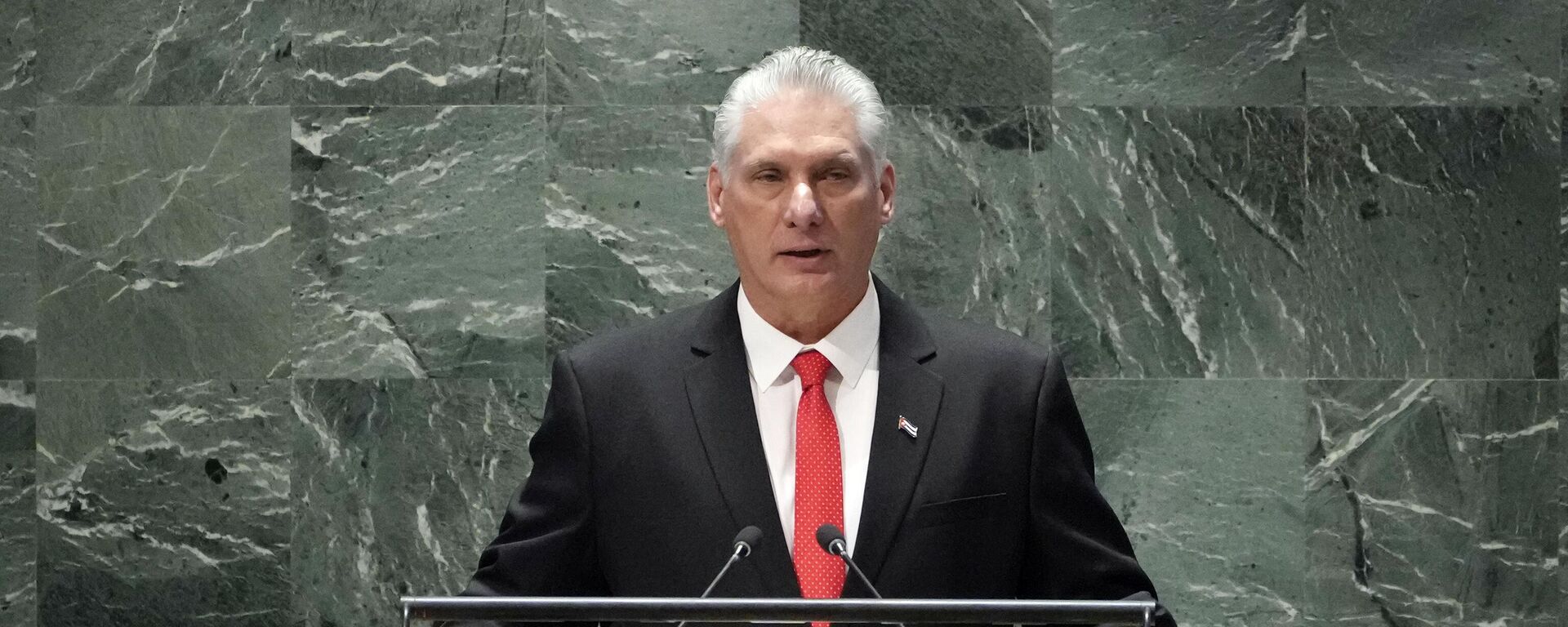  Miguel Díaz-Canel, presidente cubano, participa en la Asamblea General de la ONU - Sputnik Mundo, 1920, 14.09.2024