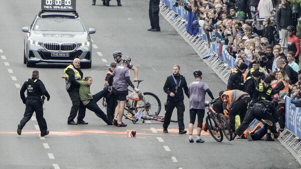 Un accidente durante un maratón (archivo) - Sputnik Mundo