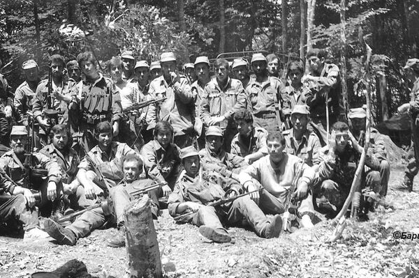 Combatientes del Ejército Abjasio Combatientes del Ejército Abjasio - Sputnik Mundo