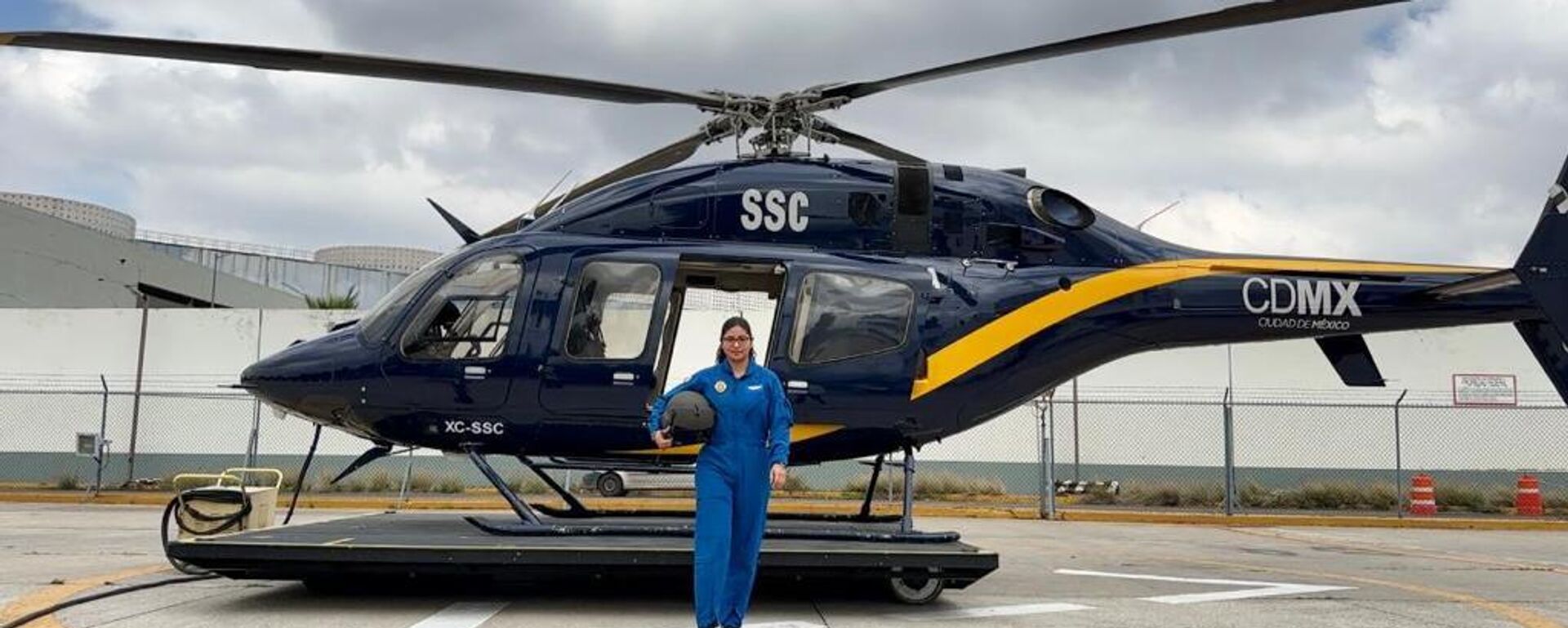 La primera capitana piloto que vigilará el cielo de la Ciudad de México en 40 años | Video - Sputnik Mundo, 1920, 04.10.2023