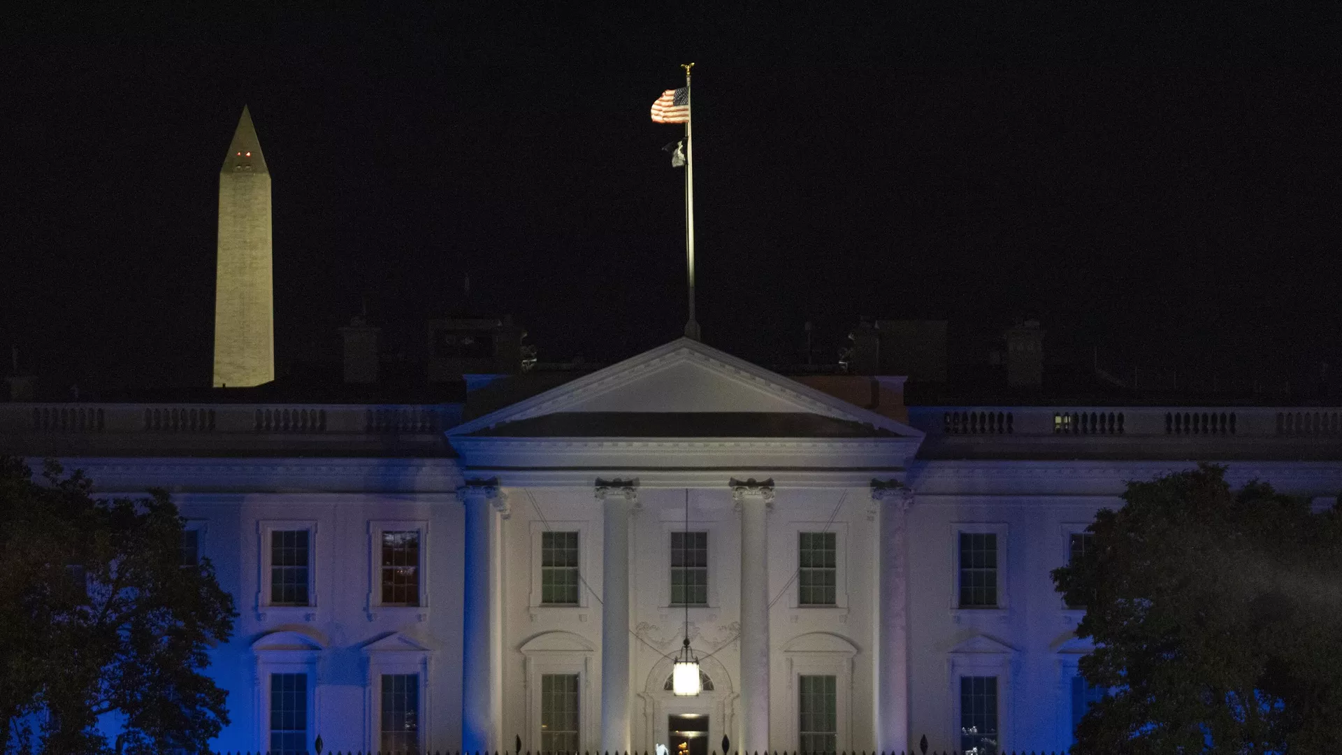 La Casa Blanca se ilumina con los colores de la bandera de Israel