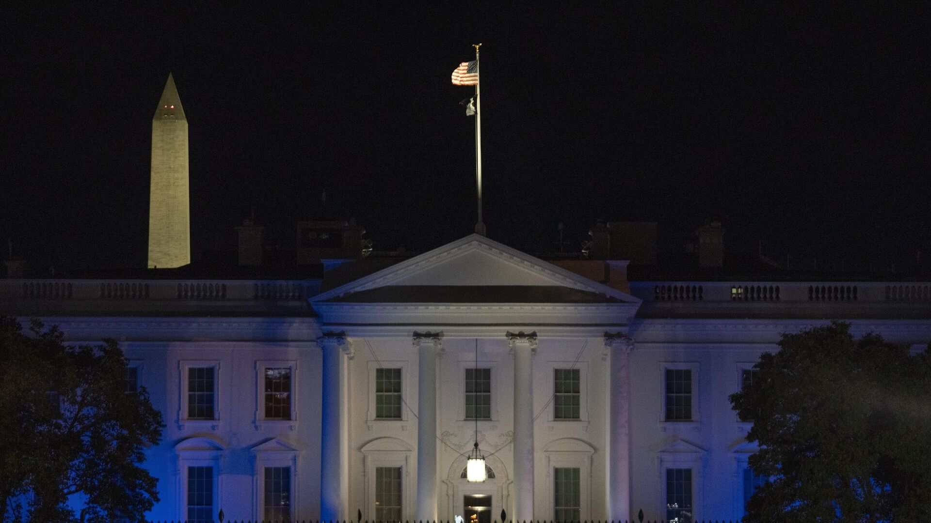 La Casa Blanca se ilumina con los colores de la bandera de Israel - Sputnik Mundo, 1920, 14.10.2023