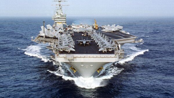 El portaviones estadounidense USS Dwight Eisenhower (Imagen referencial) - Sputnik Mundo