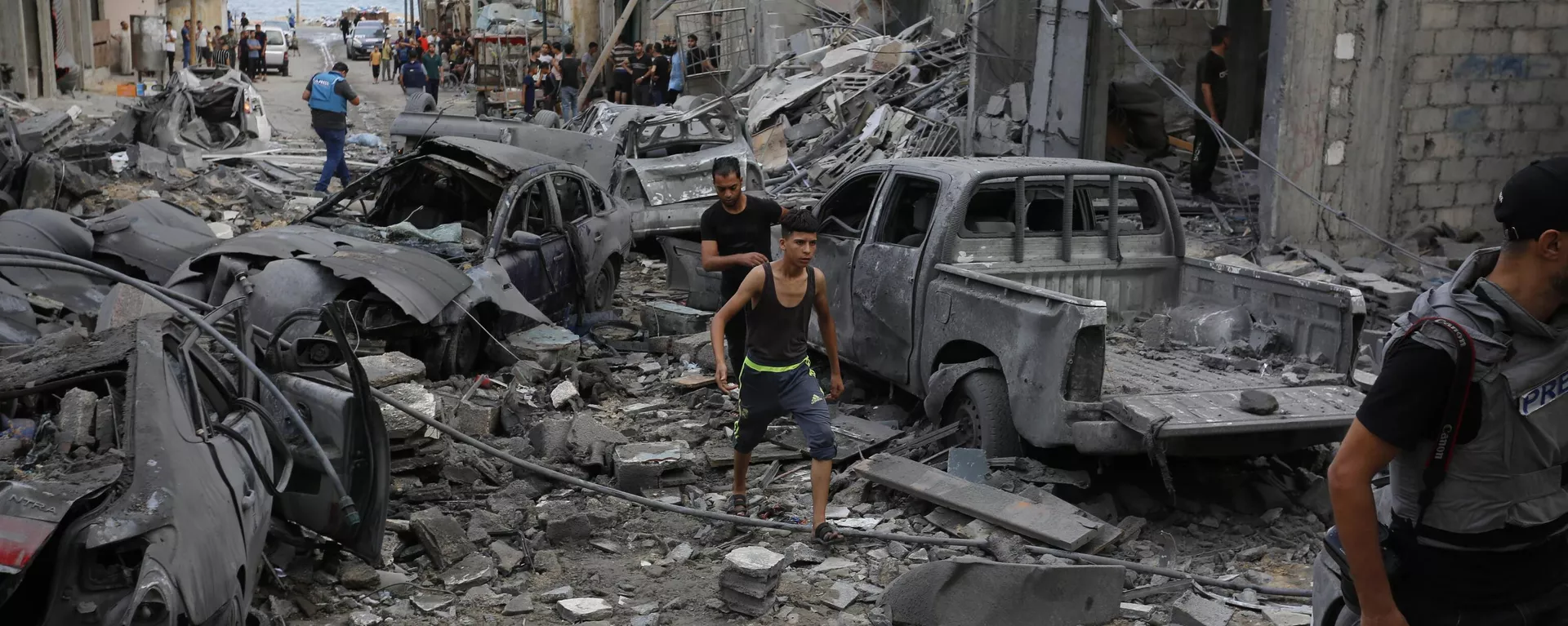 Daños en Gaza derivados del asedio militar de Israel contra la Franja Daños en Gaza derivados del asedio militar de Israel contra la Franja - Sputnik Mundo, 1920, 16.10.2023