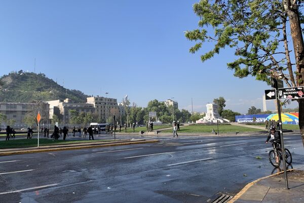 Cuarto aniversario del estallido social en Chile. - Sputnik Mundo