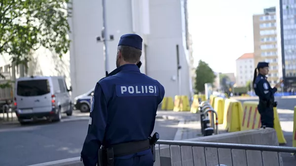 Policía en Finlandia - Sputnik Mundo