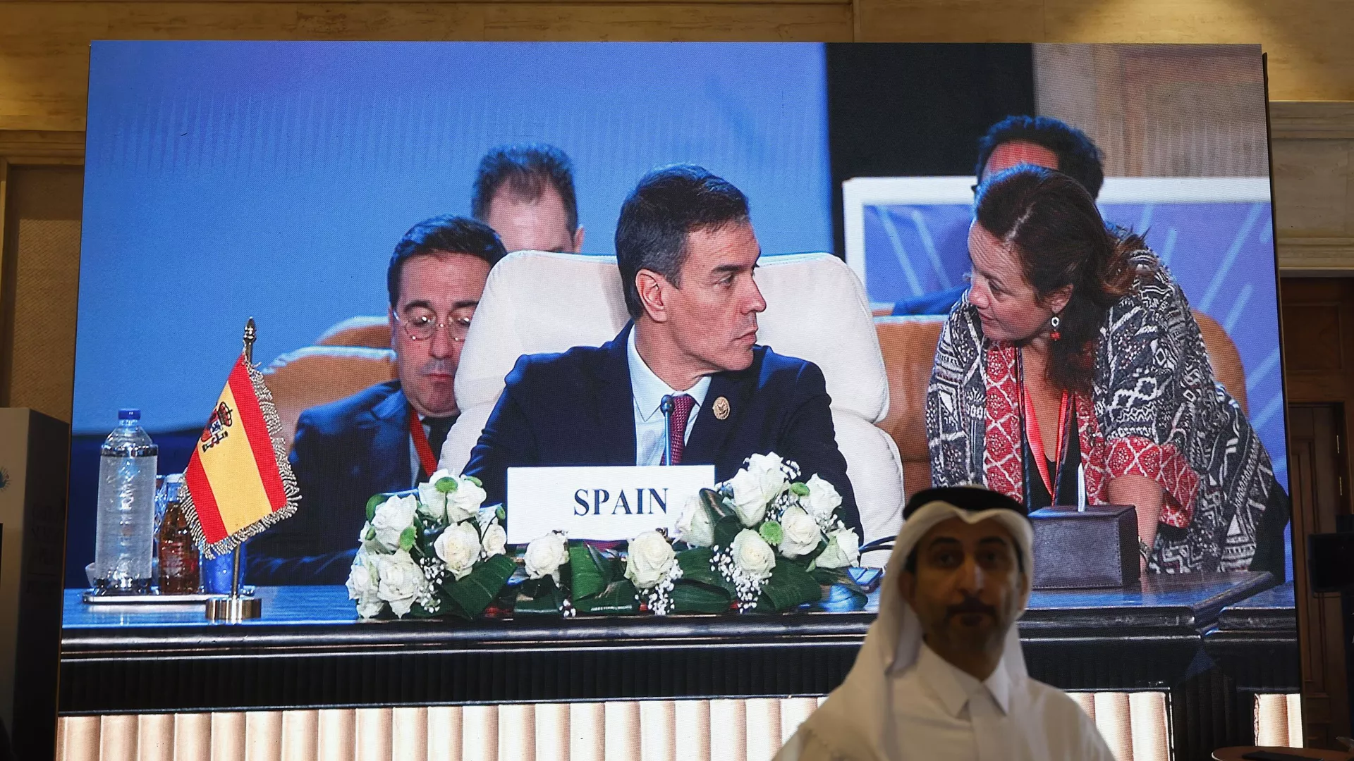Pedro Sánchez, el presidente del Gobierno español, asiste a la Cumbre Internacional por la Paz organizada por el presidente egipcio en El Cairo el 21 de octubre de 2023 Pedro Sánchez, el presidente del Gobierno español, asiste a la Cumbre Internacional por la Paz organizada por el presidente egipcio en El Cairo el 21 de octubre de 2023