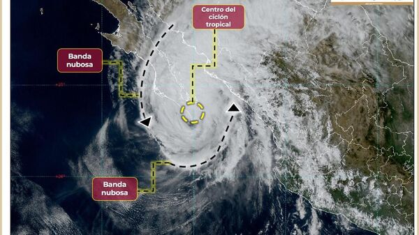 Huracán Norma toca tierra en la península mexicana de Baja California - Sputnik Mundo