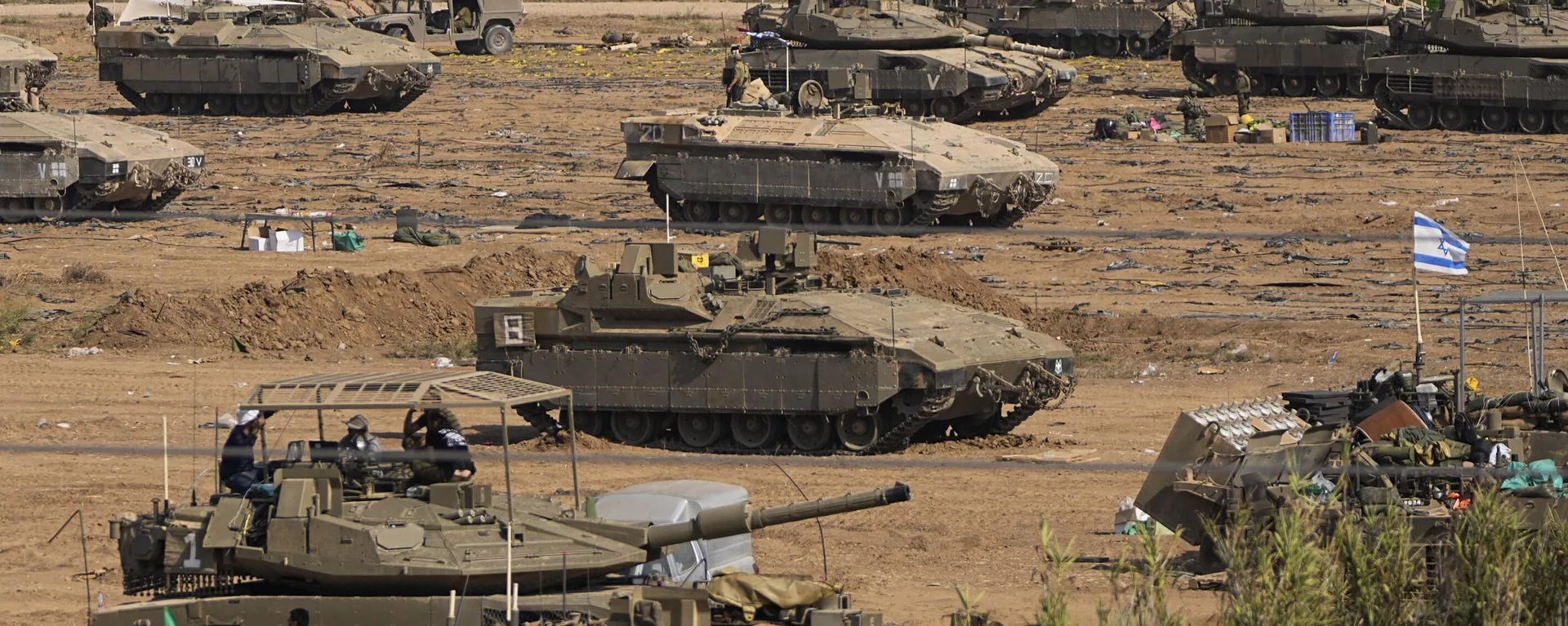 Militares de Israel se concentran en una zona cercana a la frontera con la Franja de Gaza - Sputnik Mundo, 1920, 05.06.2024