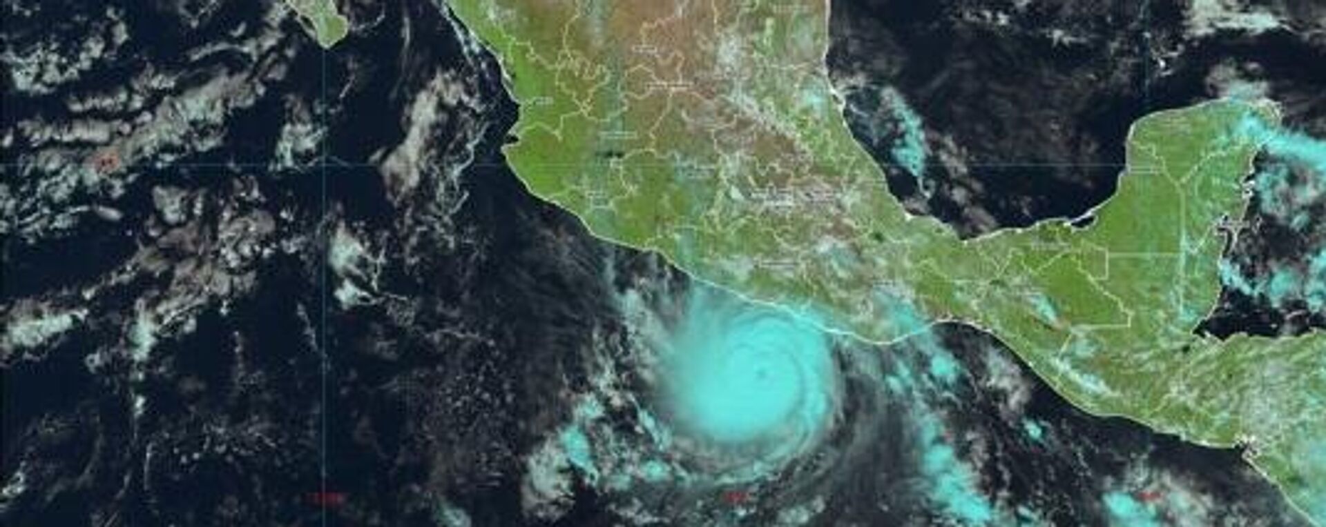 Huracán Otis en torno a la costa de Guerrero, en el sur de México - Sputnik Mundo, 1920, 25.10.2023
