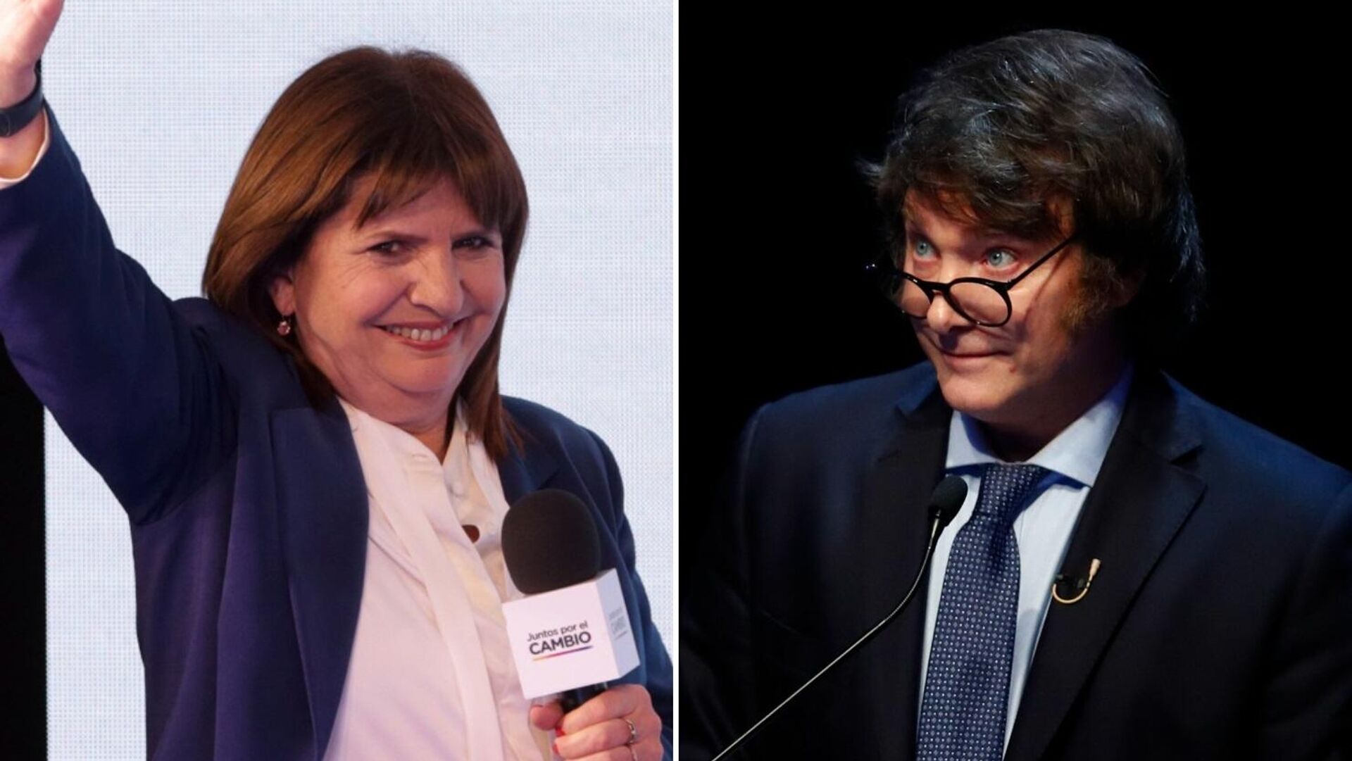 Patricia Bullrich y Javier Milei, candidatos de las elecciones presidenciales argentinas 2023 Patricia Bullrich y Javier Milei, candidatos de las elecciones presidenciales argentinas 2023 - Sputnik Mundo, 1920, 25.10.2023