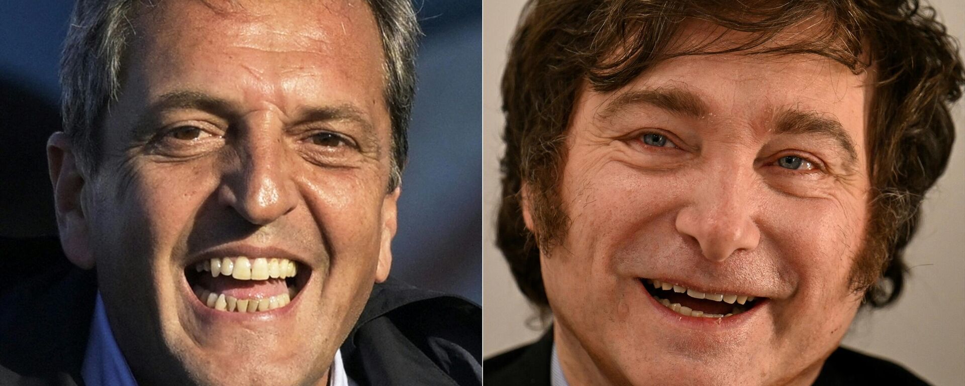 Los candidatos a la Presidencia argentina Sergio Massa y Javier Milei - Sputnik Mundo, 1920, 26.10.2023