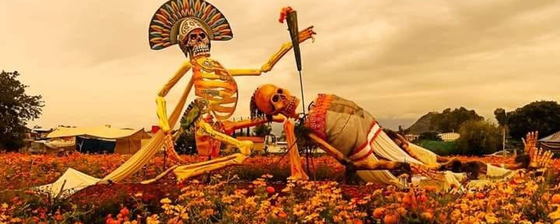 Catrinas monumentales: así celebra el Día de Muertos este pueblo de México | Video - Sputnik Mundo, 1920, 30.10.2023