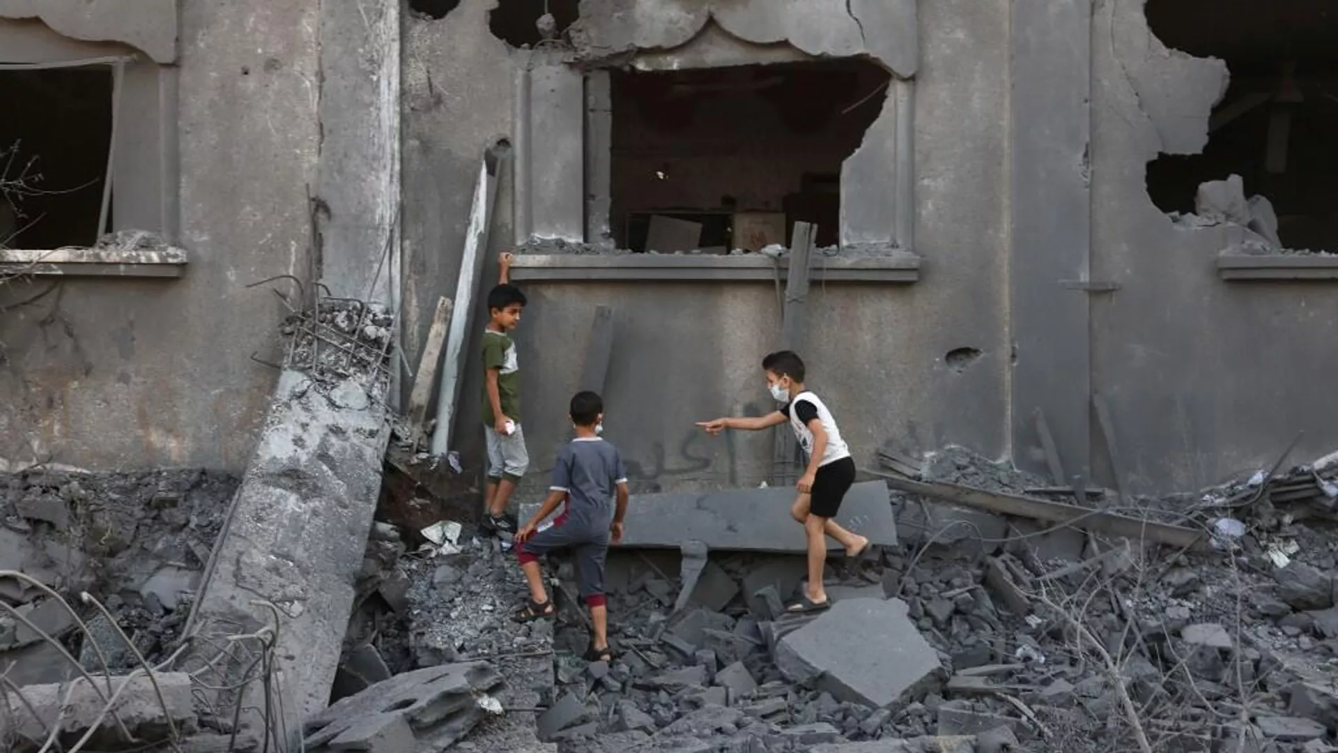 Niños en Gaza 
